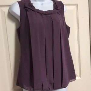 Purple pleated lined rope/ ruffle color worn once